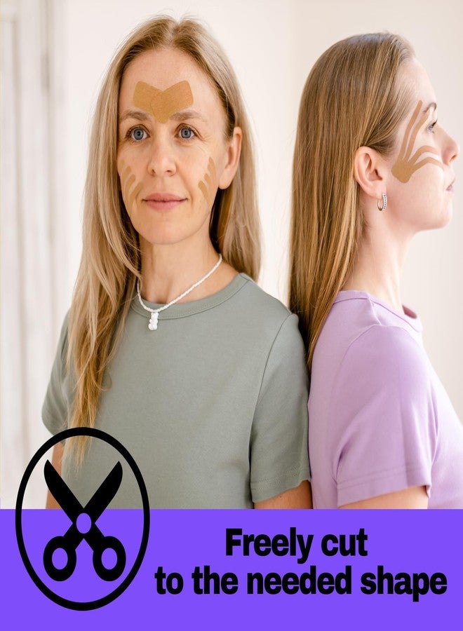Sfuchin Face Tape for Wrinkles Overnight Wrinkle Patches, Face Lift Tape, Neck Tape, Facial Tape, Kinesiology Tape for Face Forehead Frown 11 Lines Eye Smile Line Mouth Lip - Customer Cut 5cm Wide - Image 5